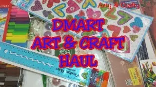 Dmart Haul | Dmart New Arrivals & Offers | Stationary Haul | Craft Cheapest Haul by Arty & Crafty