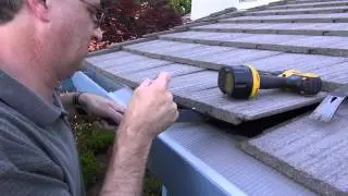EasyOn Gutter Guard: Installing on flat tile roof