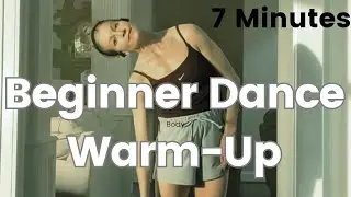 7 Min Fun Beginner WarmUp for 'Vibin' Contemporary Choreography Elegant Dancer Flow Strength & Grace