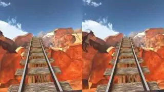 Cmoar Roller Coaster VR - Google Cardboard 3D SBS 1080p [Virtual Reality]