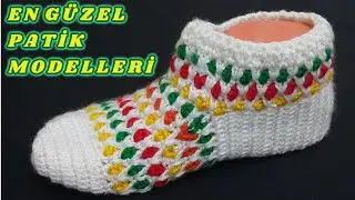 Most Beautiful Crochet Booties - Slippers Models