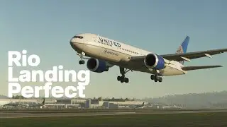 Boeing 767-200ER United Airlines &ndash; Aterrizaje Perfecto en Aeropuerto RIOgale&atilde;o Brasil