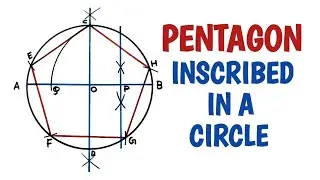 How to draw a regular Pentagon inscribed in a circle