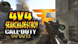 COD WWII - FAZE NADEGUN! 4v4 UMG / GB SnD Sainte Marie Gameplay (WWII SND)