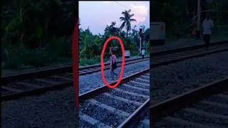 Dangerously Rail line crossing #railline #railcrossing #shorts