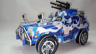 Military Force Warrior Assault Vehicle Puzzle Assembled By MyselfMys||@Favorite Hobbies And Tutorial