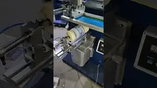 Cylinder Screen Printing Machine, Screen Printing Equipment For Plastic Cups/Perfume Bottle