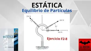 ESTÁTICA: Equilibrio de Partículas | Ejercicio F2-8 R.C. HIBBELER 12 ed.