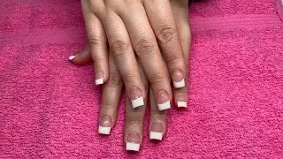 Solar Nail | Light Pink-White | Nail Tutorial