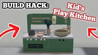 Kid's Play Kitchen BUILD HACK | BLOXBURG ROBLOX | ROBUILDS