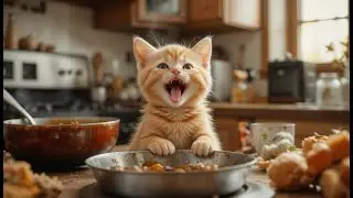 Ginger Cat Daily Routine With Mama 🐱❤️ | Cute Cat Life #aiart #viral #cat #animation
