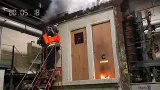 Испытание противопожарной двери IE30