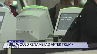 Bill filed to rename Dulles Airport after Trump
