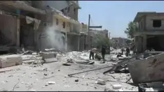 Aleppo- Al Atareb: destruction of the market of city due to suspected Russian shelling P2, 2 8 2016
