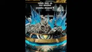 How To Make Glowing Blue Eyes white Dragon Diorama With Way Too Much Resin part 1 #shorts #resinart