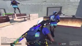 H1Z1 Blue (NA) Vs Red Army (CHINA) Action In Cleggs