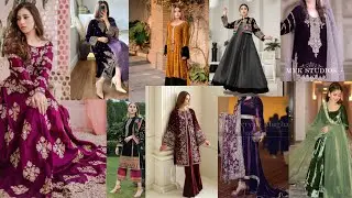 New velvet dress design/ stylish velvet dress design/ elegant velvet dress designs 2025/ 
