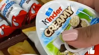 ASMR filling platter with swetts #shorts #chocolate #tiktok  #relaxing #kinder#shots#youtubeshorts 🥰