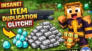 Minecraft Item Duplication Glitch! Unlimited Items Trick in MCPE!