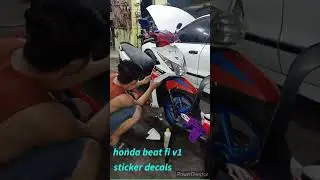 sticker decals installation/ honda beat fi v1.