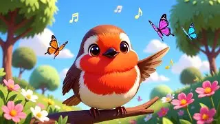 Little Robin Redbreast 🎵 | English Nursery Rhyme | Kids Cartoon Song  @minimagic-d1k