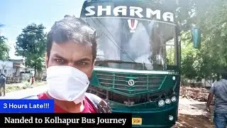 Nanded to Kolhapur AC Sleeper Bus Journey in Maharashtra with Sharma Travels