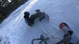 Riding the mini park at sandia peak with the homies