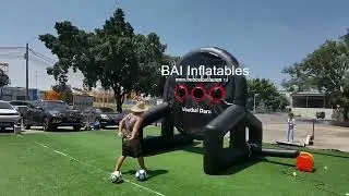 Commercial Inflatable Carnival Games Giant Inflatable Target Practice Football Game China Factory