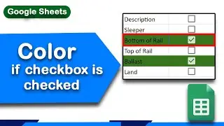 How to turn cell color if checkbox is checked in Google Sheets