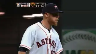 TEX@HOU: Oberholtzer K's six over 6 2/3 innings