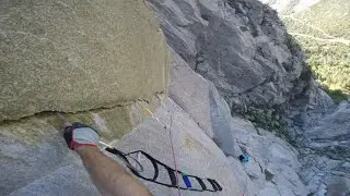 Stratosphere aid climb solo, Little Cottonwood Canyon