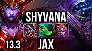 SHYVANA vs JAX (TOP) | 900+ games, Godlike, 12/4/9 | KR Master | 13.3