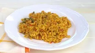 Fideuá de verduras y jamón en Thermomix ¡DELICIOSA!
