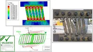 Щелевой демпфер из углеродистой стали под циклической нагрузкой Abaqus