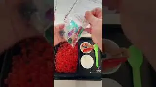 Watermelon Sensory Beads 🍉 #shorts #youtubeshorts #knowledgecrates