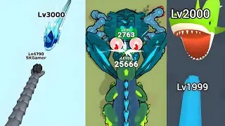 Top 3 Snake Games in the World 🌍 | Snake Clash VS Eat to Evolve VS Shark Clash | SK Gamer