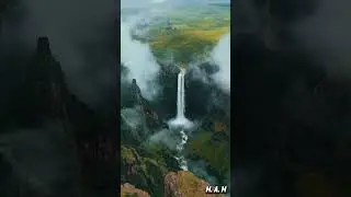 Relaxing Waterfall Sounds for Studying and Deep Sleep | 1 Hour Nature Sounds. #walkthrough#sleepsoun