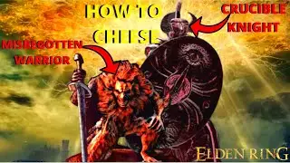 Elden Ring: How to cheese Crucible Knight and Misbegotten Warrior(Redmane Castle)