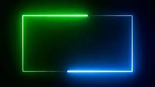 N01 Neon Border Audio Spectrum Black Screen Effect | lighting border template for alight motion