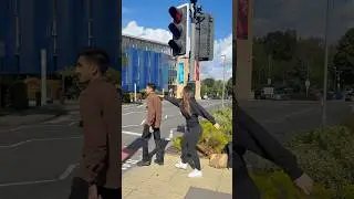 We Tried to Imitate the Pedestrian Crossing Sign 🤣🚦