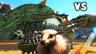 ARK Survival Evolved - 700 SHEEP VS GIGA, 100 BARY VS 100 CARNO & WHAT'S BETTER? ( Gameplay )
