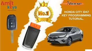 HONDA CITY ID47 KEY PROGRAMMING. @AmitKeys @xhorseglobal6862  @Honda #MINIOBD