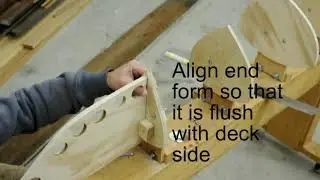 Setting up kayak ends forms