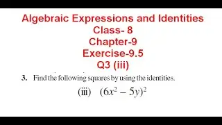 NCERT Solution CLASS-8VIII Math CHAPTER- 9 Algebraic Expressions and Identities Exercise-9.5@bhullar