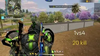 1vs4) 20 kill) black 888  Gang of free fire 99% headshot 🔥🔥🔥👍🫵😱😱