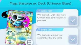 Pok&eacute;mon TCG Pocket - Mega Blastoise ex Deck (Crimson Blaze) | Crimson Blaze Mission