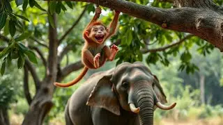 True Friendship in The Jungle | Elephant And Monkey Moral Story|Mk cartoon`s