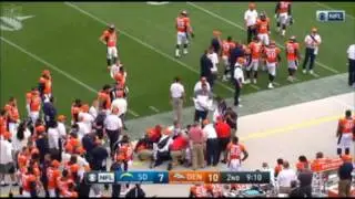 WADE PHILLIPS - Taken to Hospital after SIDELINE HIT (Video of the HIT)