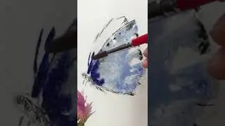Easy way to paint beautiful wet in wet butterflies 🦋 Quick Clip from full real-time watercolor demo