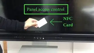 Multi touch panel nfc control access